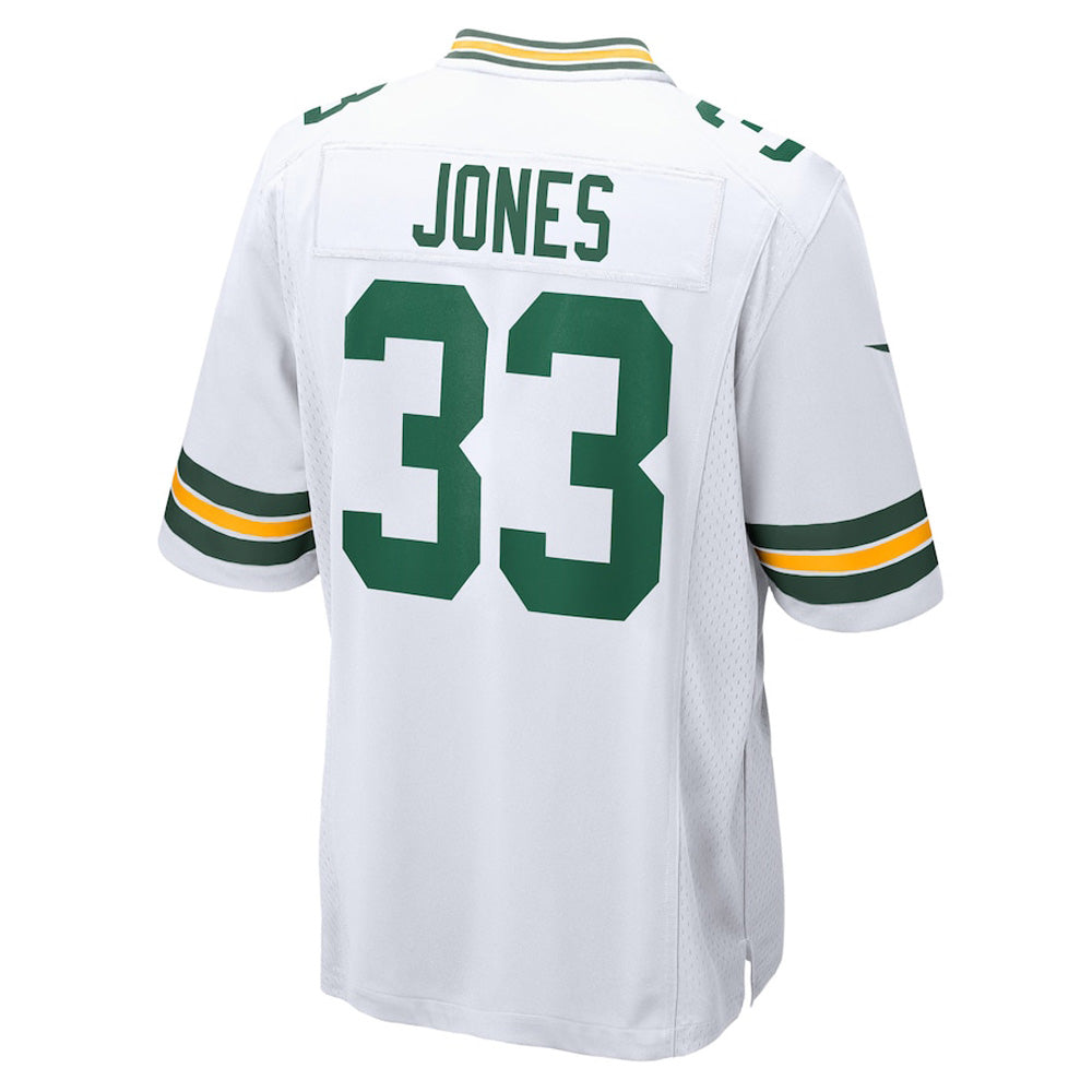 Men's Green Bay Packers Aaron Jones Game Jersey - White