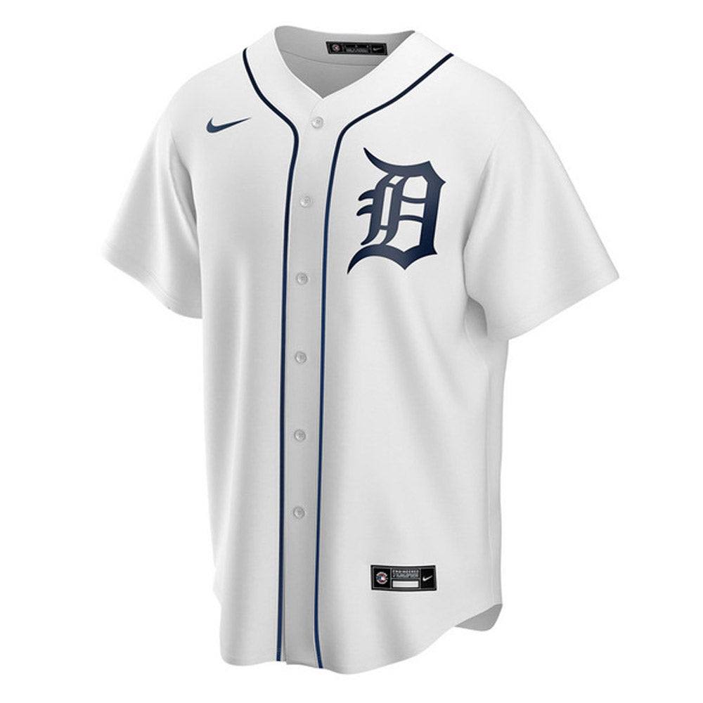 Men's Detroit Tigers Riley Greene Cool Base Replica Home Jersey - White
